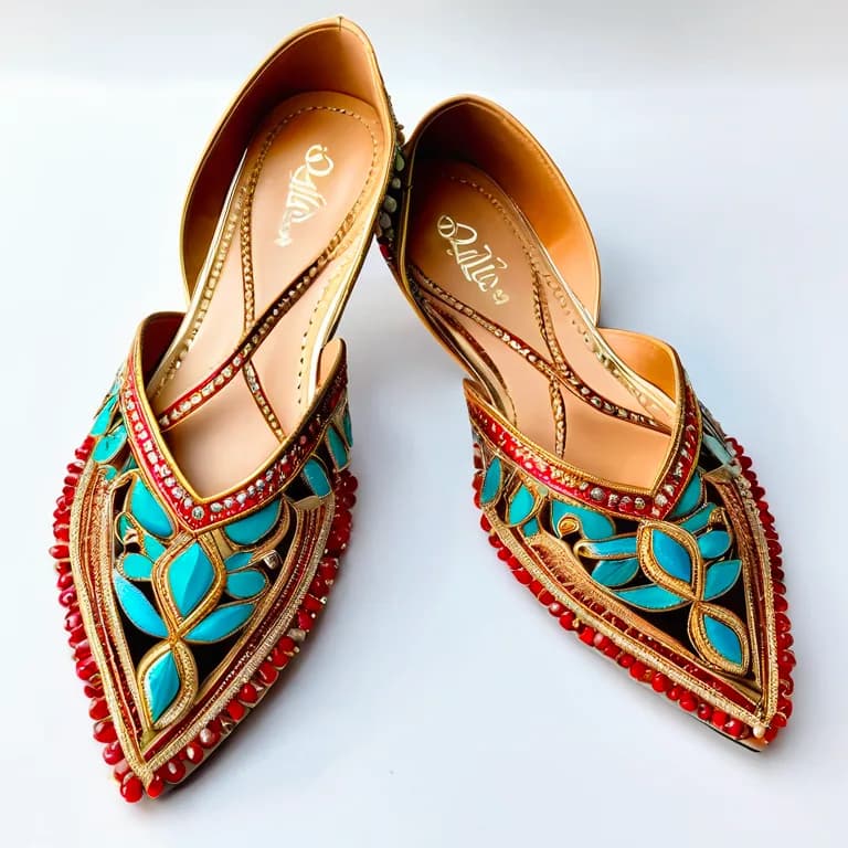 Khussa Bordada Roja 2